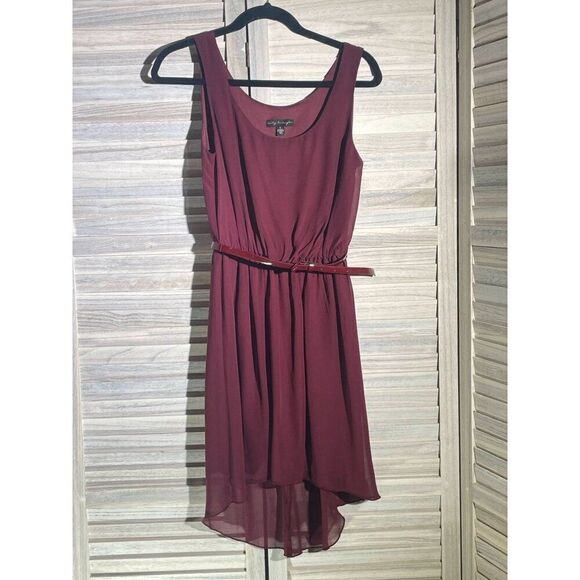 City Triangles Sm Belted Flowy Dress - Picture 3 of 14